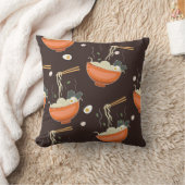 ラーメン：ヴィンテージグラフィック クッション (ブランケット)