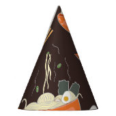 ラーメン:ヴィンテージグラフィック パーティーハット (左)