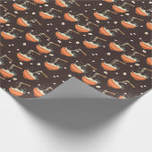 ラーメン：ヴィンテージグラフィック ラッピングペーパー (角)