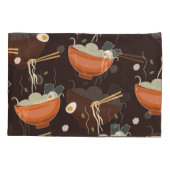 ラーメン：ヴィンテージグラフィック 枕カバー (裏面)