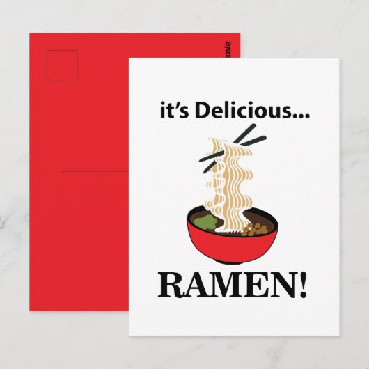 ラーメン It's Delicious ラーメン ポストカード (正面/裏面)