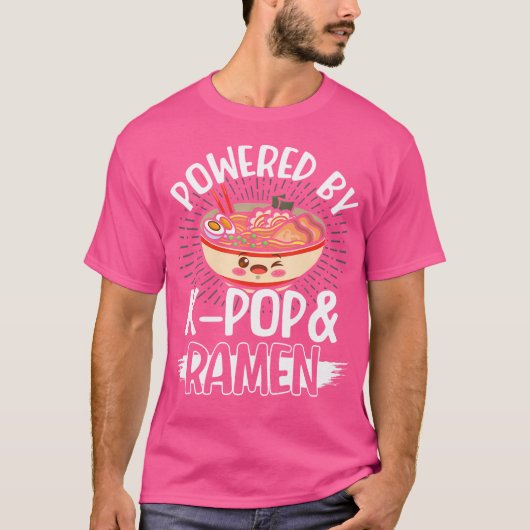 ラーメンKポップ・アートのー Tシャツ (正面)