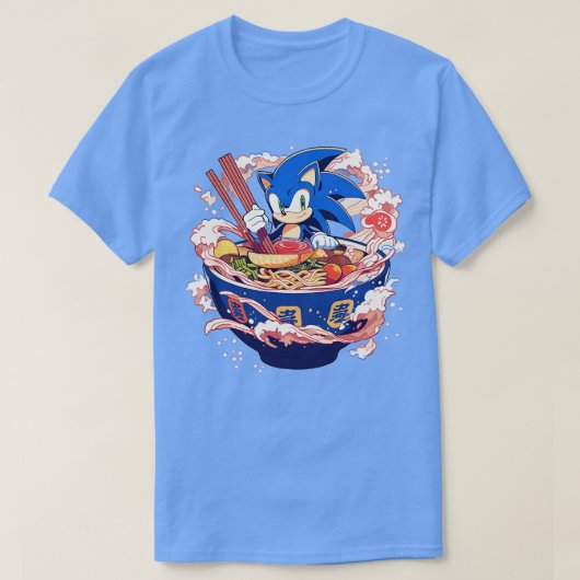 ラーメンTシャツのソニック Tシャツ (デザイン正面)