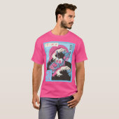 ラーメンVAPORWAVEドラゴン Tシャツ (正面フル)