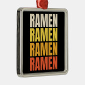 ラーメ文字デザインン メタルオーナメント (右)