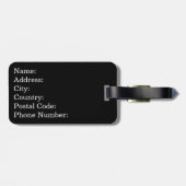 ラーメ文字デザインン ラゲッジタグ (裏面横)