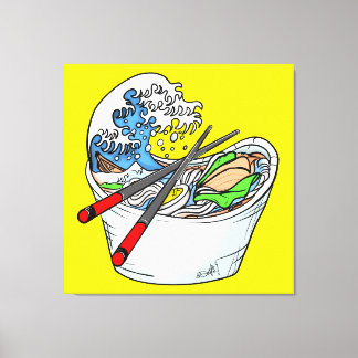 ラーメ素晴らしンの波 キャンバスプリント
