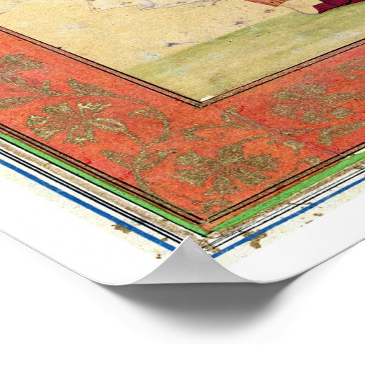 ラールのムガル宮廷の若い貴族 ポスター (角)