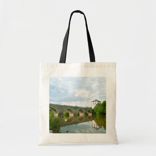 ラーン川の旧橋 ランゲンシンバルク トートバッグ (正面)