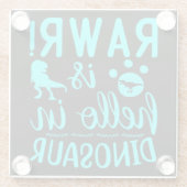 ラー！恐竜時代のハロー ガラスコースター (裏面)