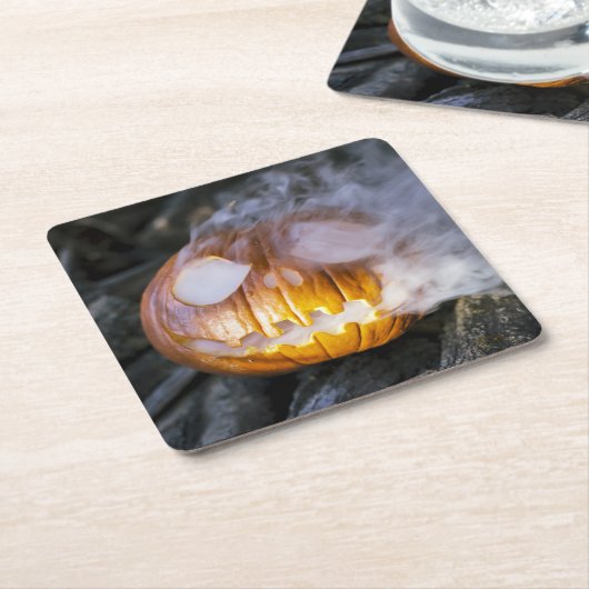 ラ不気味ンタン スクエアペーパーコースター (アングル)