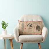 ラ中国のムヤギ陰年〔占星術の〕十二宮図枕 ランバークッション (椅子)