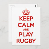 ラ保グビー遊(穏やかでラグビー) ポストカード (正面/裏面)