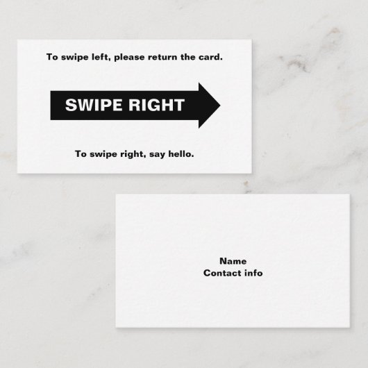 ラ実在イフスワイプ(右カード) 名刺 (正面/裏面)