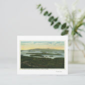 ラ専攻のトルズナケ島の空中眺望 ポストカード (スタンド正面)