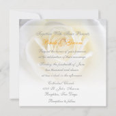 ラ愛ブ·開花/ホワイト·ロフォーマルー中国のズ結婚ズ 招待状 (裏面)