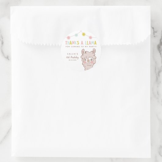 ラ感謝していマの赤ん坊のシャワーのお願い ラウンドシール (バッグ)