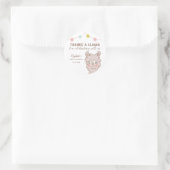 ラ感謝していマの赤ん坊のシャワーのお願い ラウンドシール (バッグ)