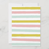 ラ感謝していマキュート子供の誕生日パーティー サンキューカード (裏面)