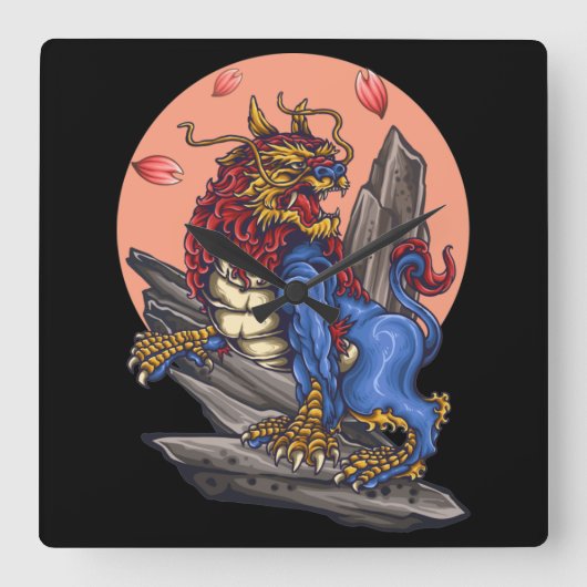 ラ日本のイオン スクエア壁時計 (正面)