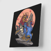 ラ日本のイオン スクエア壁時計 (傾斜)