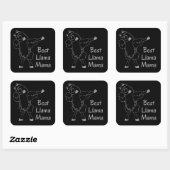 ラ最高のママおもしろいマ母の日ギフトアイディア スクエアシール (シート)