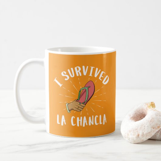 ラ生き延びチャンクラおもしろいメキシコの母親のジョーク コーヒーマグカップ (ドーナツ)