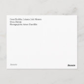 ラ素晴らしハイナ浄土使節団の仏 ポストカード (裏面)