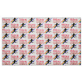 ラ素晴らしンナー少女パーソナライズされた織物 ファブリック (ファットクウォーター)