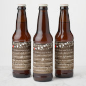 ラ素朴イトバーンズの国の結婚列 ビールラベル (ボトル)