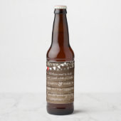 ラ素朴イトバーンズの国の結婚列 ビールラベル (正面)