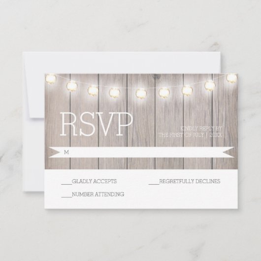 ラ素朴イト – RSVPカード (正面)