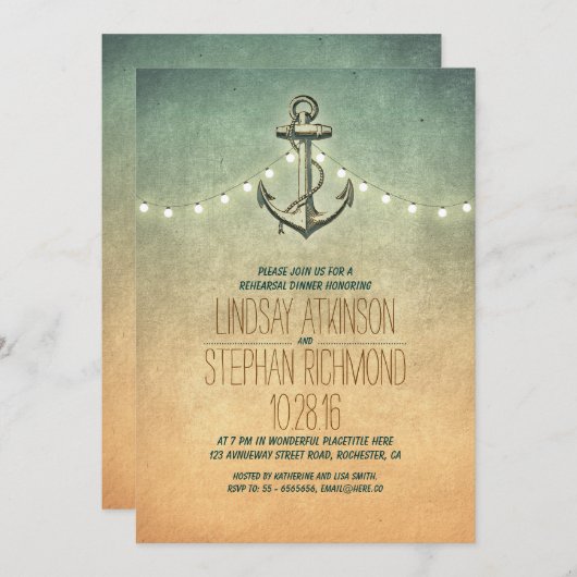 ラ素朴イ航海のリハーサル 招待状 (正面/裏面)