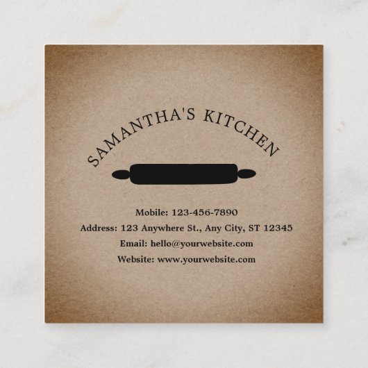 ラ素朴焼いたブオーダー   スクエア名刺 (裏面)