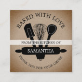 ラ素朴焼いたブオーダー   スクエア名刺 (正面)