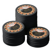 ラ結婚したスベガス – ありがとう |オレンジ ポーカーチップ (コレクション)