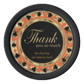 ラ結婚したスベガス – ありがとう |オレンジ ポーカーチップ (裏面)