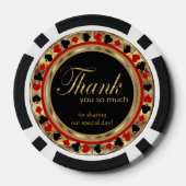 ラ結婚したスベガス – ありがとう ポーカーチップ (裏面)