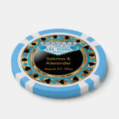 ラ結婚したスベガス – ありがとう |青 ポーカーチップ (シングル)