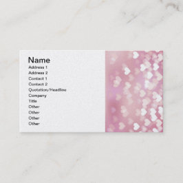 ラ結婚ブベクトル背景のピンク色の光沢ハート 名刺
