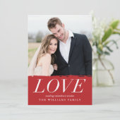 ラ絵を描モダンブフォトバレンタインデイカード シーズンカード (スタンド正面)