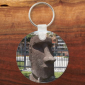 ラ自然史博物館のモアイ像 キーホルダー (正面)