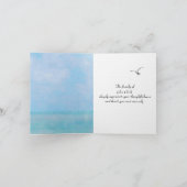 ラ航海のイトハウス感謝してい悔やみや弔慰ユー カード (内部)