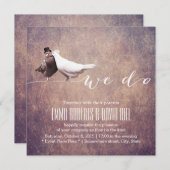 ラ芸術的グランジブバー結婚ズ 招待状 (正面/裏面)