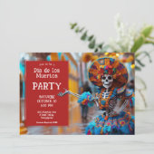 💀ラ鮮やかカラベラ青 招待状 (スタンド正面)