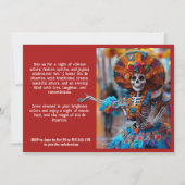 💀ラ鮮やかカラベラ青 招待状 (裏面)