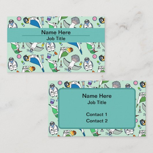 ラ鳥 - 鳥類学 名刺 (正面/裏面)