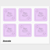 ラ이트ライラックの花菖蒲 スクエアシール (シート)