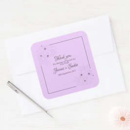 ラ이트ライラックの アネモネ スクエアシール