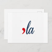 「ラ・カマラハリス。ヘビーホワイト ポストカード (正面/裏面)